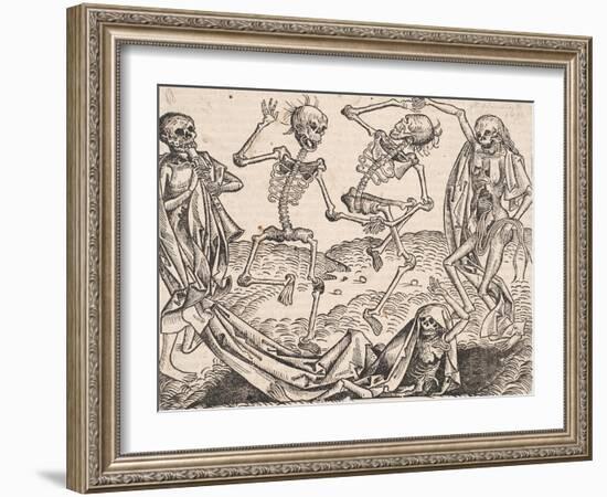 Dance of Death (From the Schedel's Chronicle of the Worl)-Michael Wolgemut-Framed Giclee Print