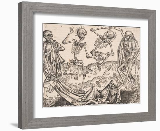 Dance of Death (From the Schedel's Chronicle of the Worl)-Michael Wolgemut-Framed Giclee Print