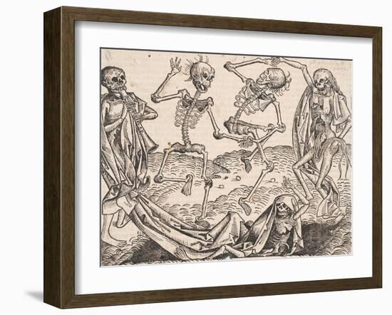 Dance of Death (From the Schedel's Chronicle of the Worl)-Michael Wolgemut-Framed Giclee Print