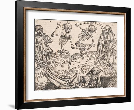 Dance of Death (From the Schedel's Chronicle of the Worl)-Michael Wolgemut-Framed Giclee Print