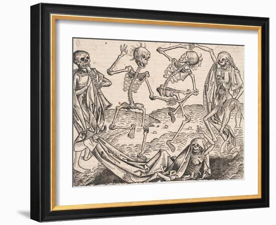 Dance of Death (From the Schedel's Chronicle of the Worl)-Michael Wolgemut-Framed Giclee Print