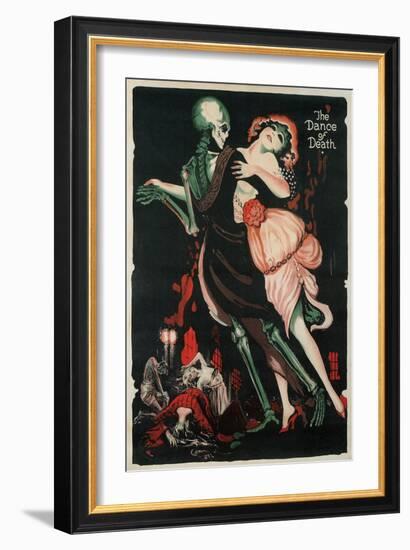 Dance of Death, Skeleton-null-Framed Art Print