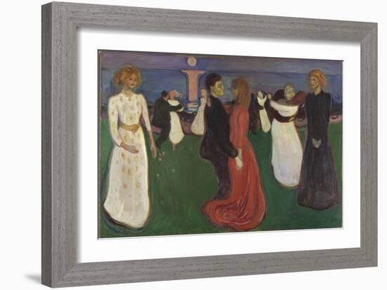 Dance of Life, 1899-1900 (Oil on Canvas)-Edvard Munch-Framed Giclee Print