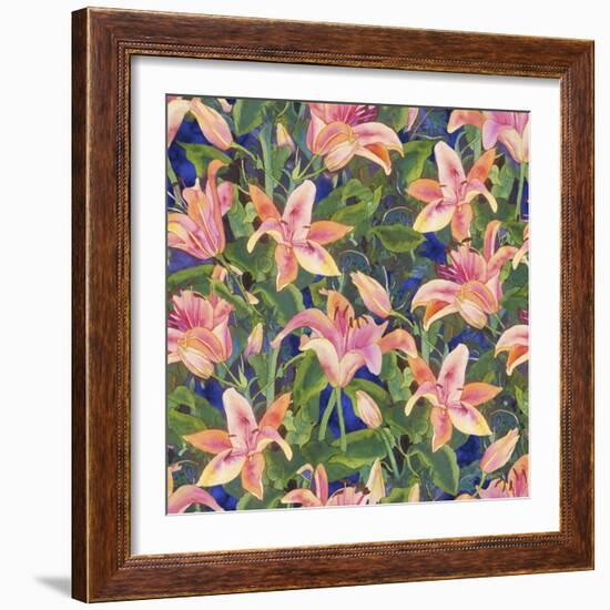 Dance of Love- lily repeat-Carissa Luminess-Framed Giclee Print