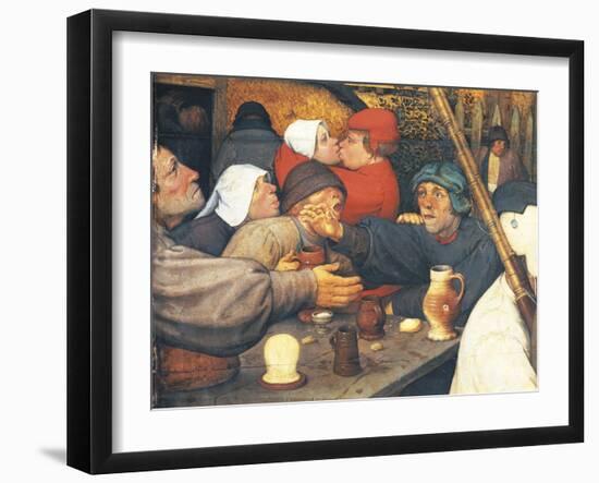 Dance of Peasants, 1568-Pieter Bruegel the Elder-Framed Giclee Print