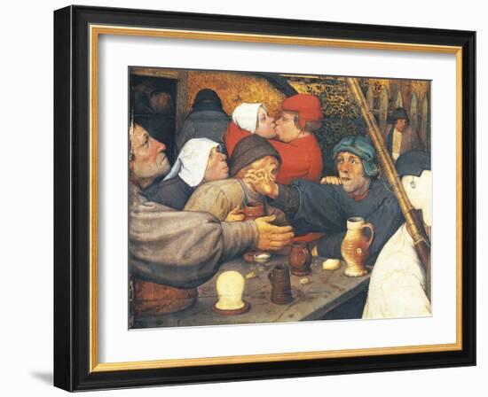 Dance of Peasants, 1568-Pieter Bruegel the Elder-Framed Giclee Print