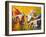 Dance Of The Longhorns-Marion Rose-Framed Giclee Print