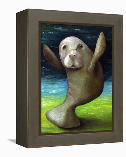 Dance of the Manatee-Leah Saulnier-Framed Premier Image Canvas