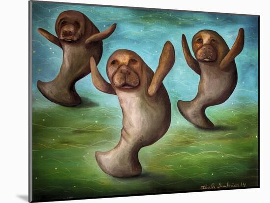 Dance of the Manatees-Leah Saulnier-Mounted Giclee Print