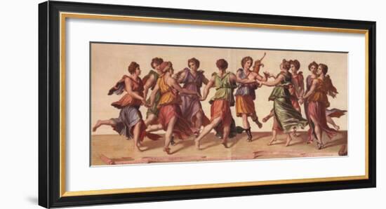 Dance of the Muses-Julius Romanus-Framed Art Print