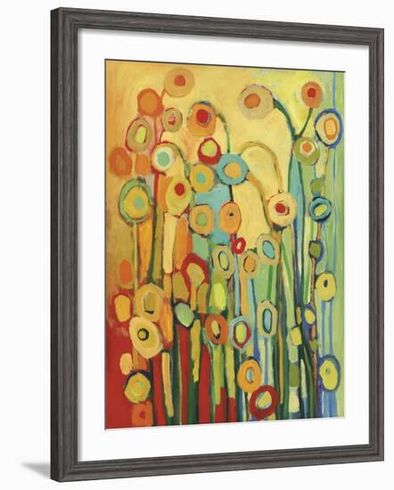 Dance of the Poppy Pods-Jennifer Lommers-Framed Art Print