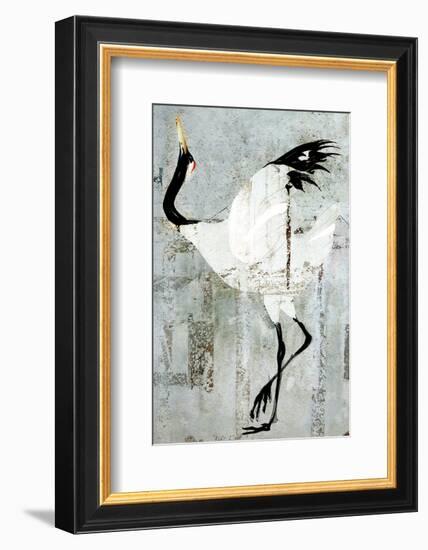 Dance of the Red Crown-Rachel Travis-Framed Art Print