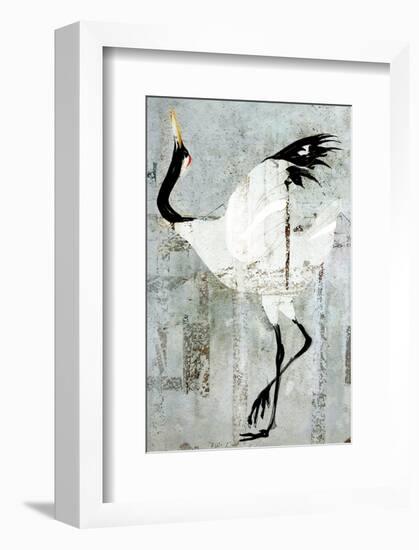 Dance of the Red Crown-Rachel Travis-Framed Art Print