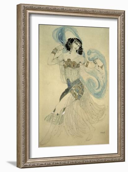 Dance of the Seven Veils, c.1908-Leon Bakst-Framed Giclee Print