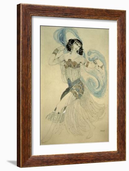 Dance of the Seven Veils, c.1908-Leon Bakst-Framed Giclee Print