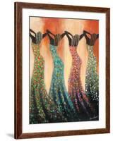 Dance of the Summer Solstice-Monica Stewart-Framed Art Print