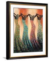 Dance of the Summer Solstice-Monica Stewart-Framed Art Print