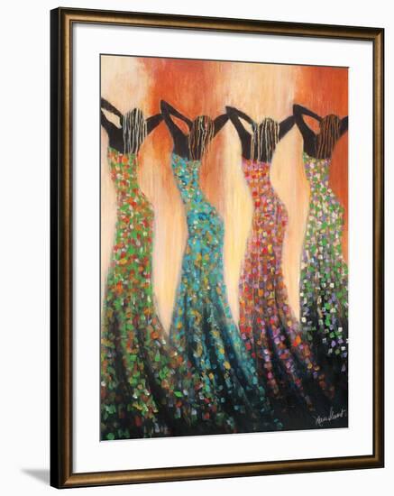 Dance of the Summer Solstice-Monica Stewart-Framed Art Print