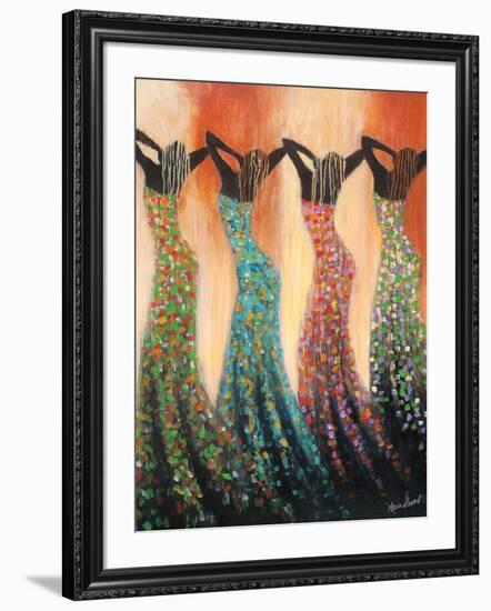 Dance of the Summer Solstice-Monica Stewart-Framed Art Print