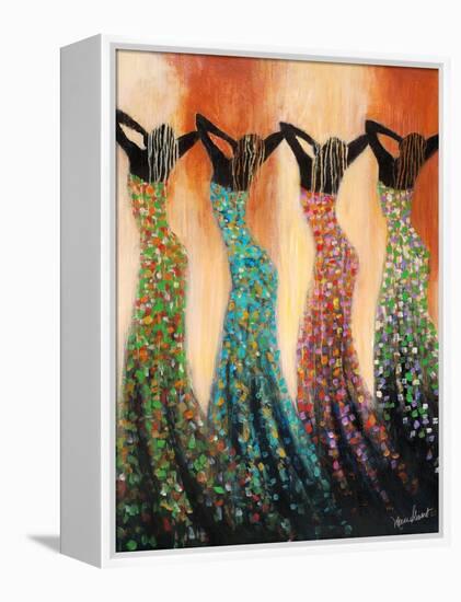 Dance of the Summer Solstice-Monica Stewart-Framed Stretched Canvas