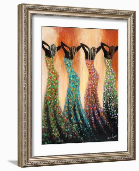 Dance of the Summer Solstice-Monica Stewart-Framed Art Print