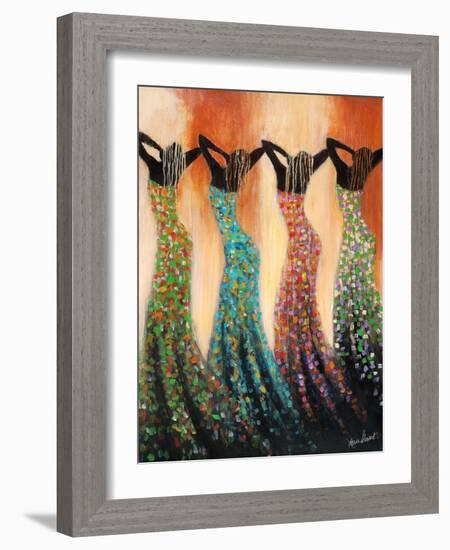 Dance of the Summer Solstice-Monica Stewart-Framed Art Print