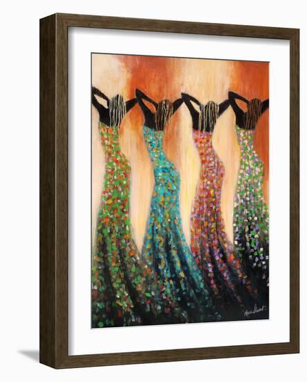 Dance of the Summer Solstice-Monica Stewart-Framed Art Print