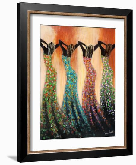 Dance of the Summer Solstice-Monica Stewart-Framed Art Print