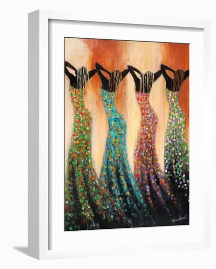 Dance of the Summer Solstice-Monica Stewart-Framed Art Print