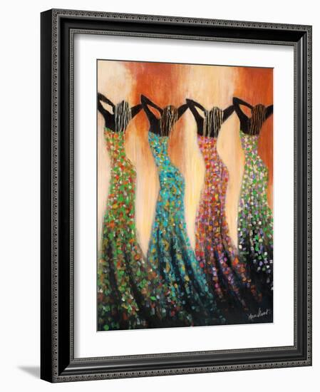 Dance of the Summer Solstice-Monica Stewart-Framed Art Print