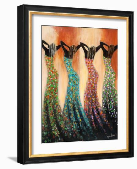 Dance of the Summer Solstice-Monica Stewart-Framed Art Print