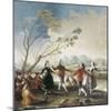 Dance on the Banks of the River Manzanares-Francisco de Goya-Mounted Art Print