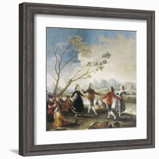 Dance on the Banks of the River Manzanares-Francisco de Goya-Framed Art Print