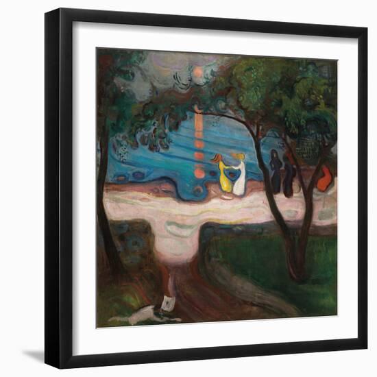 Dance On The Beach-Edvard Munch-Framed Giclee Print