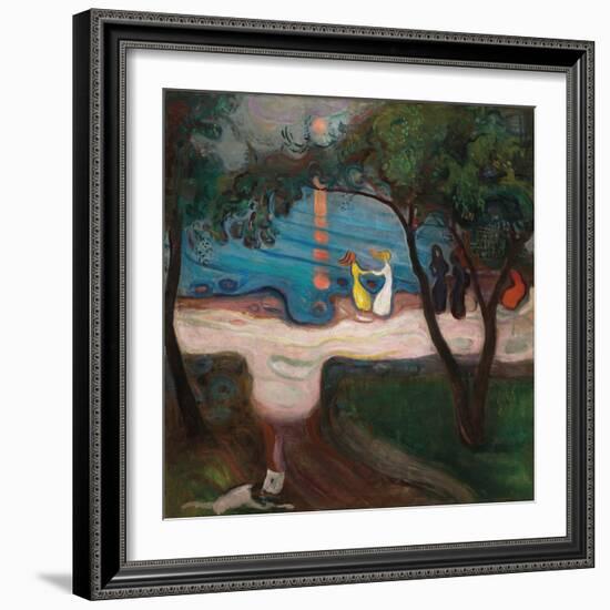 Dance On The Beach-Edvard Munch-Framed Giclee Print