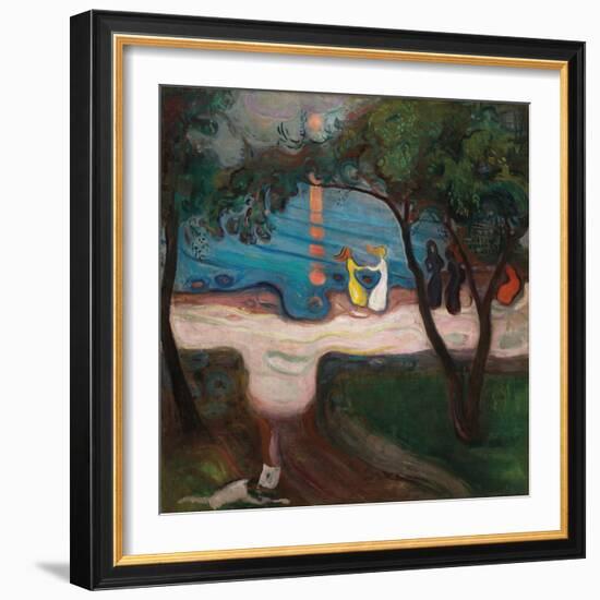 Dance On The Beach-Edvard Munch-Framed Giclee Print