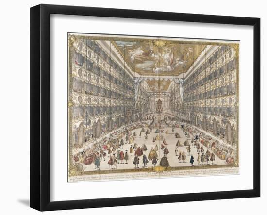 Dance Party in the Ducal Theatre in Milan-null-Framed Giclee Print