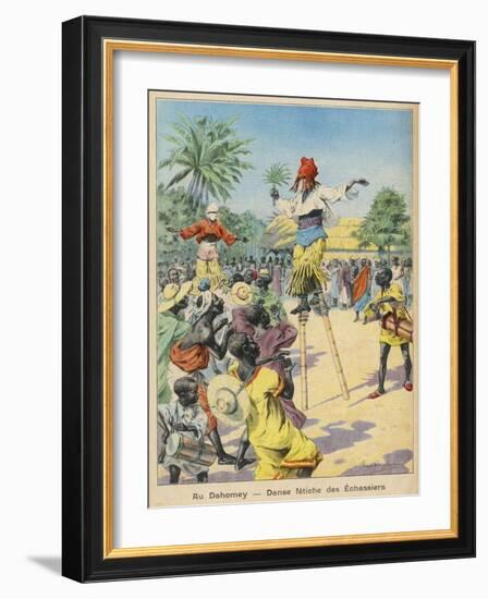 Dance, Regional, Dahomey-Paul Dufresne-Framed Art Print