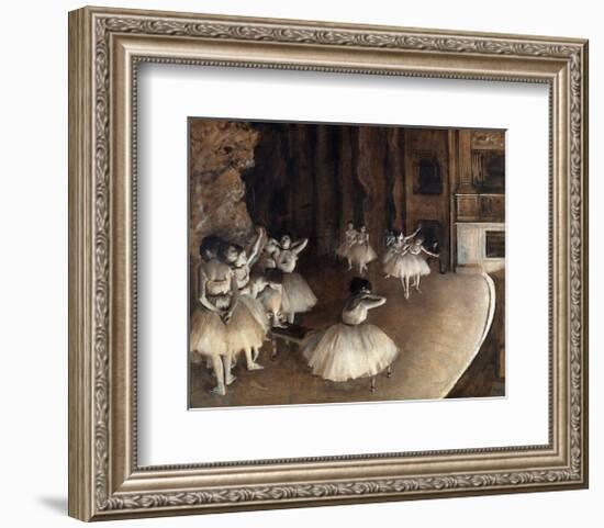 Dance Rehearsal, c.1874-Edgar Degas-Framed Art Print