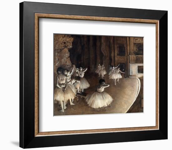 Dance Rehearsal, c.1874-Edgar Degas-Framed Art Print