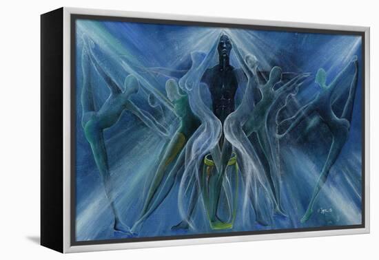 Dance Troupe-Ikahl Beckford-Framed Premier Image Canvas