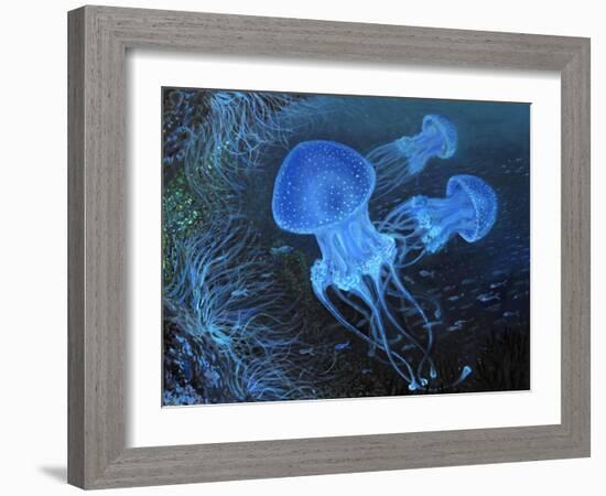 Dance Under Water-kirilstanchev-Framed Art Print