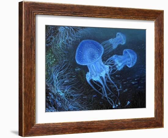 Dance Under Water-kirilstanchev-Framed Art Print