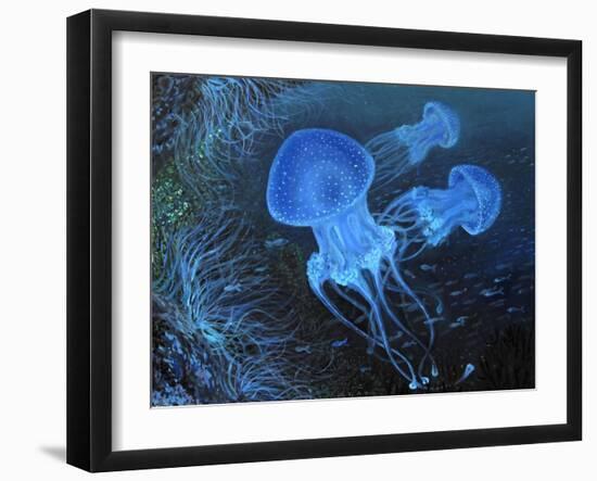 Dance Under Water-kirilstanchev-Framed Art Print