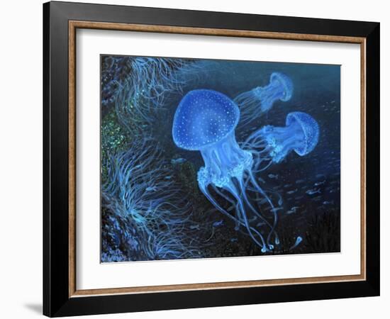 Dance Under Water-kirilstanchev-Framed Art Print