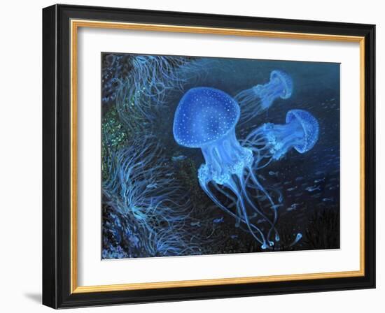 Dance Under Water-kirilstanchev-Framed Art Print