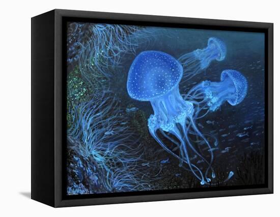 Dance Under Water-kirilstanchev-Framed Stretched Canvas