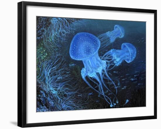 Dance Under Water-kirilstanchev-Framed Art Print