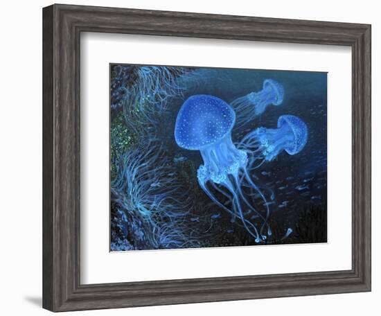 Dance Under Water-kirilstanchev-Framed Art Print