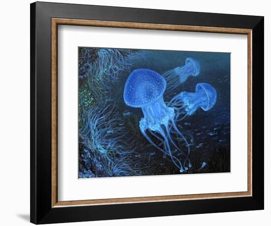 Dance Under Water-kirilstanchev-Framed Art Print